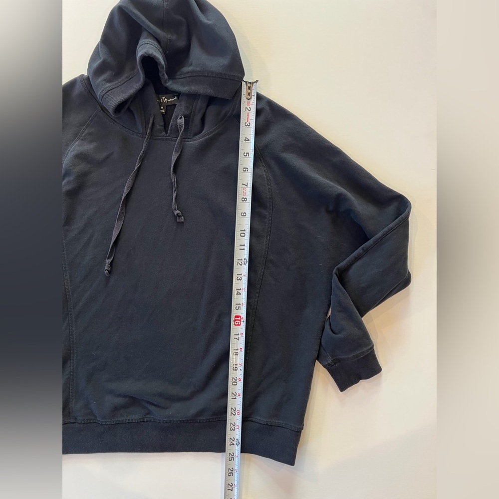 Mercer & Madison Black Dolman Sleeve Hoodie - Picture 2 of 9